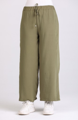 Aerobin Fabric Wide Leg Jogging Pants 2000-15 Light Khaki 2000-15