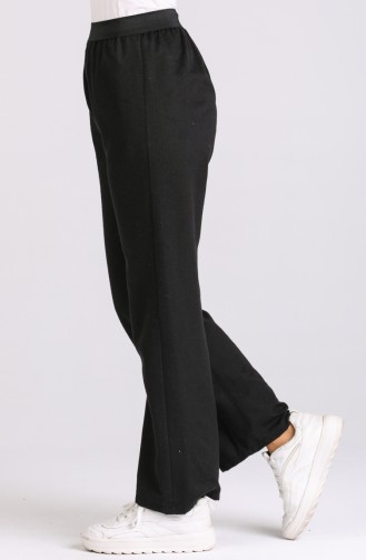 Wool Viscose Hiking Pants 6486-01 Black 6486-01