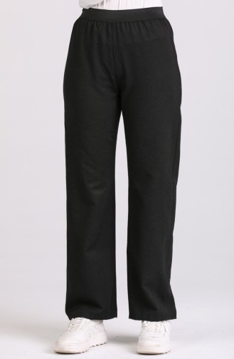 Wool Viscose Hiking Pants 6486-01 Black 6486-01