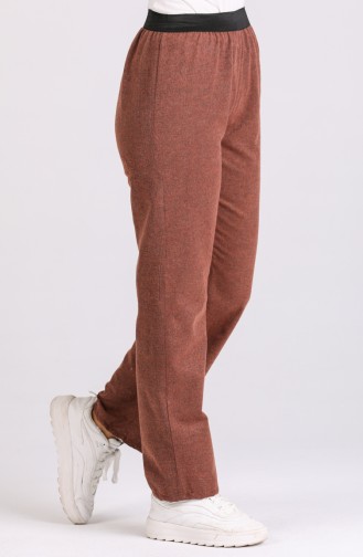 Pantalon Couleur brique 6486-03