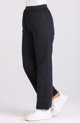 Wool Viscose Hiking Pants 6486-04 Navy Blue 6486-04