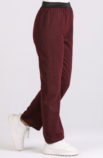 Claret Red Pants 6486-07