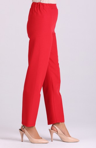 Elastic waist Pants 1983-08 Red 1983-08