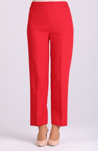 Elastic waist Pants 1983-08 Red 1983-08