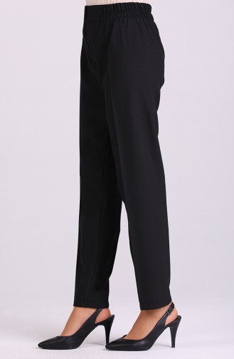 Elastic Waist Pants 2034-03 Black 2034-03