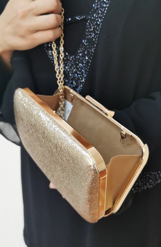 Gold Colour Portfolio Hand Bag 270106-207