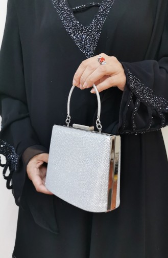 Silbergrau Portfolio Handtasche 288111-208