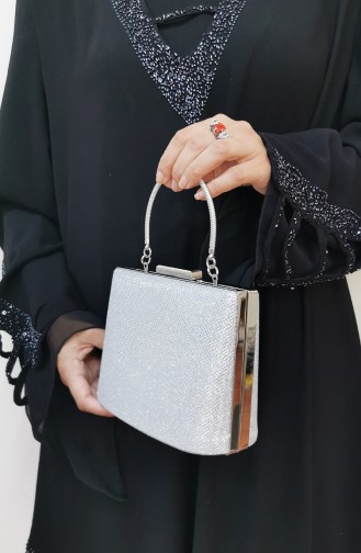 Silver Gray Portfolio Clutch 288111-208