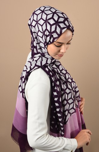 Purple Sjaal 300718D-39