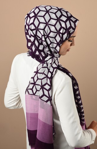 Purple Sjaal 300718D-39