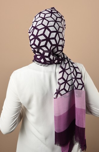 Purple Sjaal 300718D-39