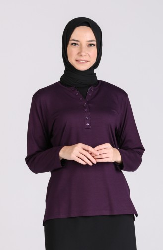 Lila Bluse 0313-02