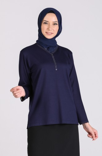 Blouse Bleu Marine 0323-03