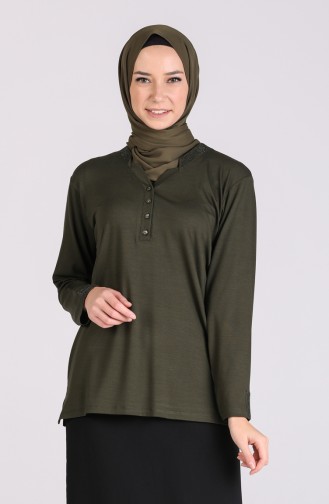 Khaki Blouse 0333-04