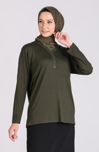 Khaki Blouse 0333-04