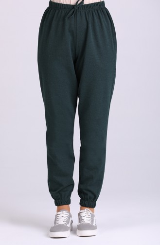 Sweatpants أخضر زمردي 1558-15