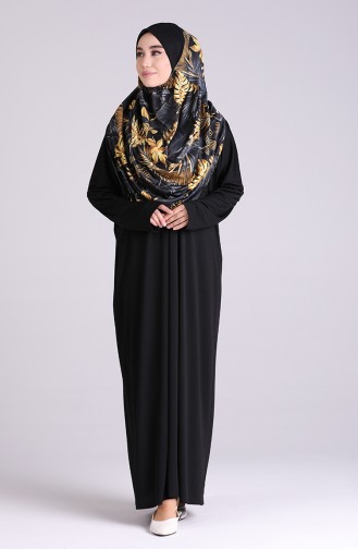 One-piece Practical Prayer Dress 0940-01 Black 0940-01