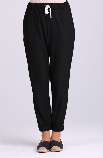 Schwarz Hose 9017-02