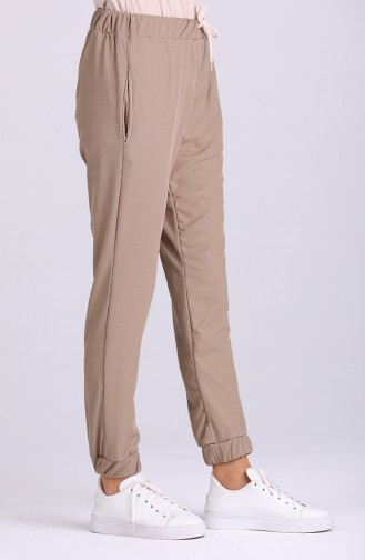 Elastic Pants 9017-05 Dark Beige 9017-05