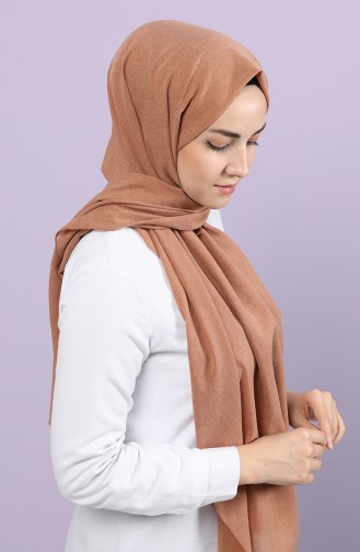 Harman Pamuk Şal 2655-03 Açık Taba