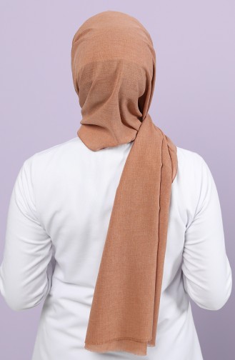 Harman Pamuk Şal 2655-03 Açık Taba