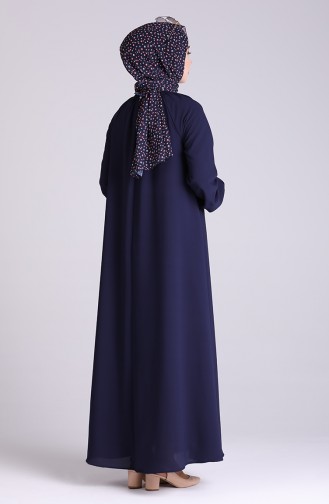 Robe Hijab Bleu Marine 3210-01