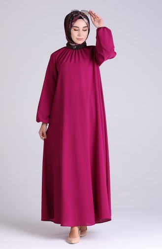 Fuchsia Hijab Kleider 3210-03