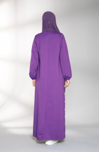 Lila Hijab Kleider 8113-02