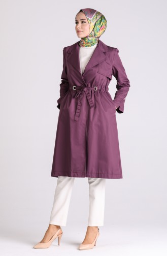 Purple Trench Coats Models 1408-06