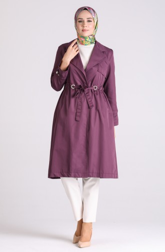 Lila Trench Coats Models 1408-06