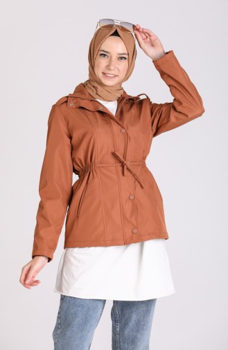 Tobacco Brown Trench Coats Models 1475-03