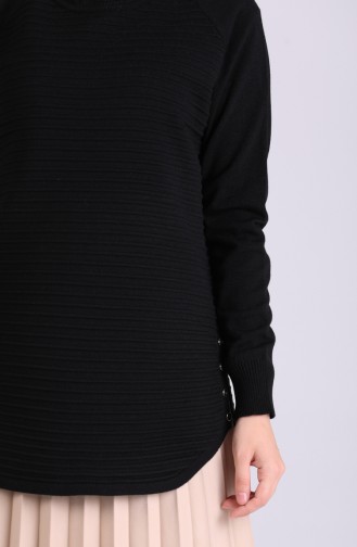 Schwarz Pullover 1478-02