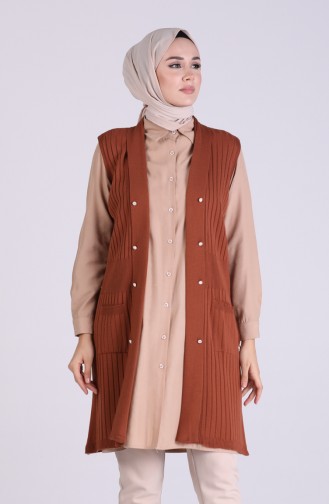 Tobacco Brown Gilet 0804-05