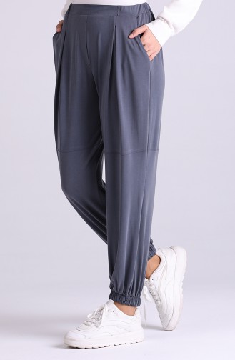 Modal Fabric Elastic Trousers 1315-06 Anthracite 1315-06