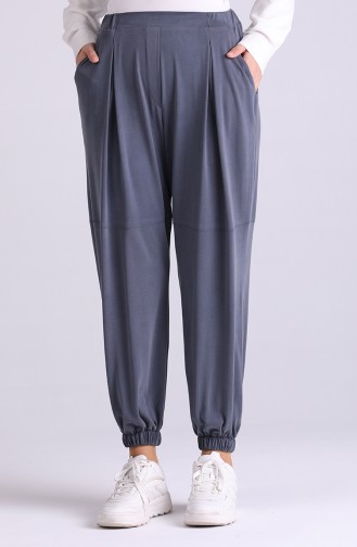 Modal Fabric Elastic Trousers 1315-06 Anthracite 1315-06