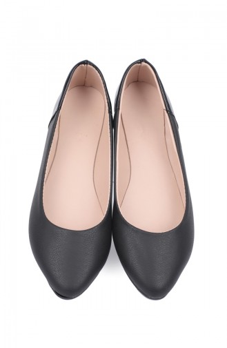 Black Women`s Flats 6633-3