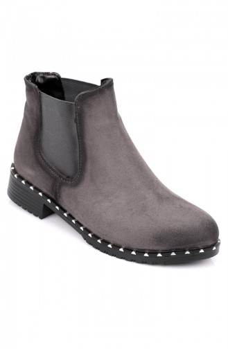 Gray Boots-booties 87502-2