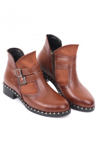 Tan Boots-booties 87541-1