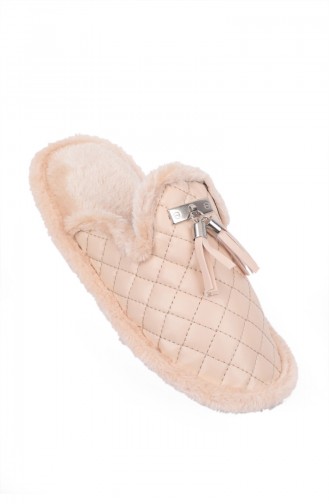 Beige Woman home slippers 88013