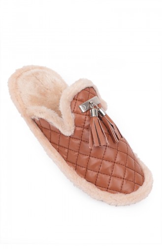 Tobacco Brown Woman home slippers 88016