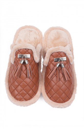 Tobacco Brown Woman home slippers 88016