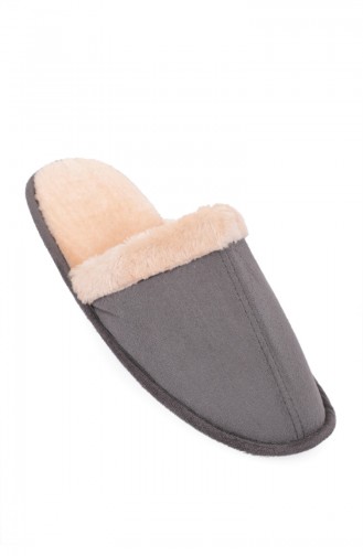 Smoke-Colored Women`s House Slippers 88022