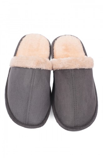 Smoke-Colored Women`s House Slippers 88022