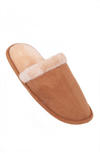 Tan Women`s House Slippers 88025