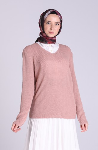 Beige-Rose Pullover 6032-04