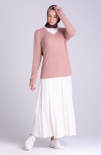 Beige-Rose Pullover 6032-04