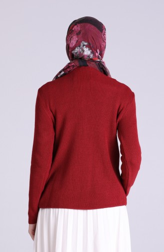 Weinrot Pullover 6032-05