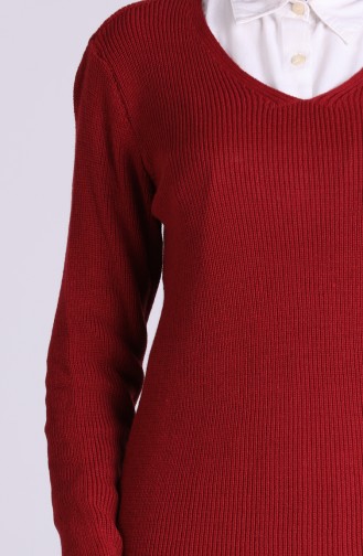 Weinrot Pullover 6032-05