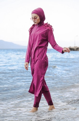 Maillot de Bain Hijab Fushia 2029-03