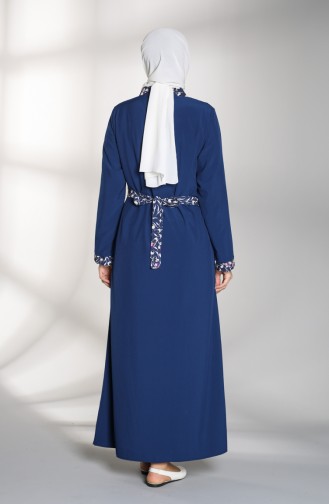 Yandan Bağlamalı Namaz Elbisesi 1001B-01 Lacivert